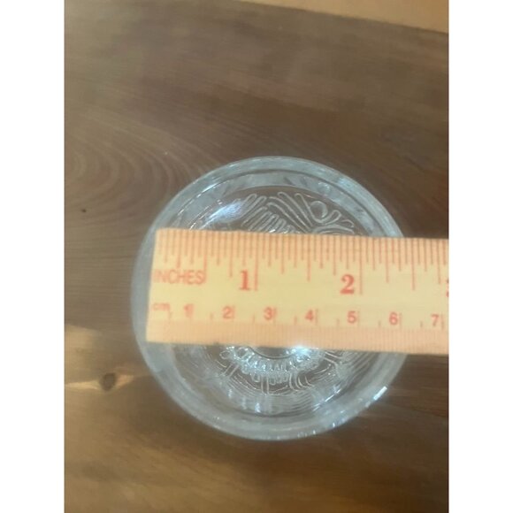 MCM Dansk Bohemian Style 8 oz Tumbler Glasses Set Of 4 Leaf Pattern Vintage - Picture 7 of 7